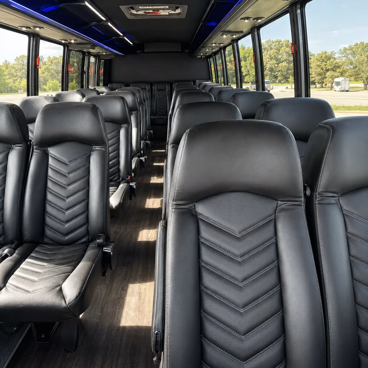 how is a bus rental actually priced in shelby michigan
