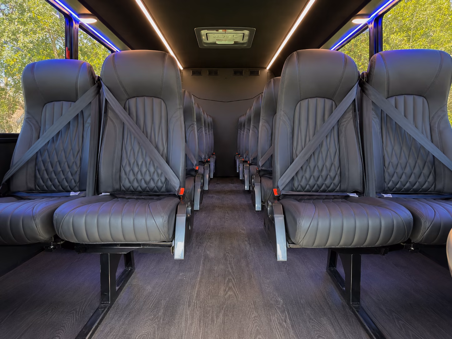 shelby 15 passenger minibus inside