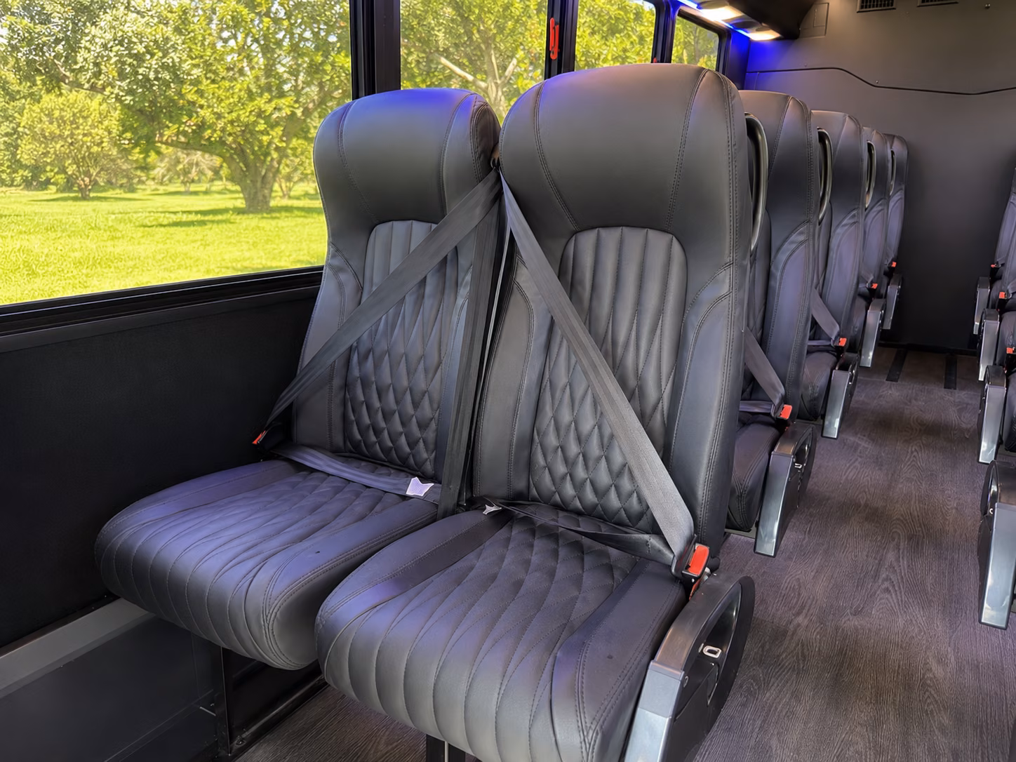 shelby 15 passenger minibus interior