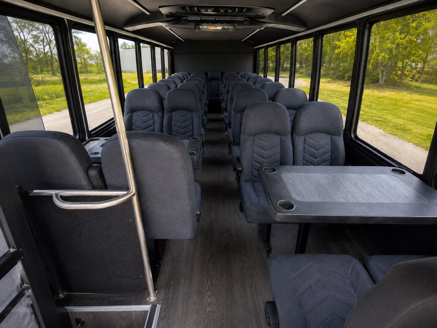 shelby 18 passenger minibus inside