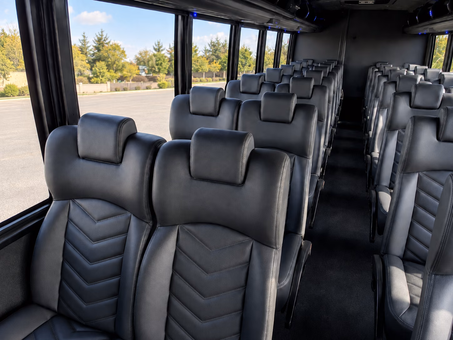 shelby 18 passenger minibus interior