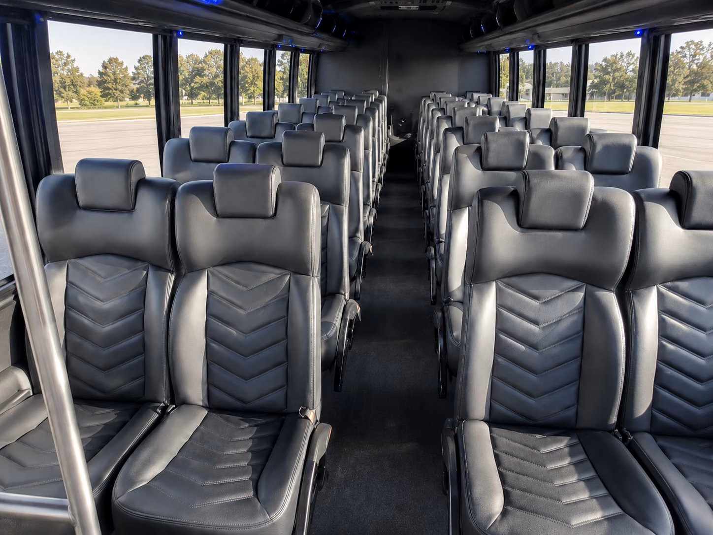 shelby 20 passenger minibus inside