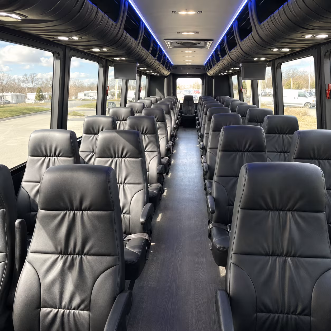 shelby 25 passenger minibus inside