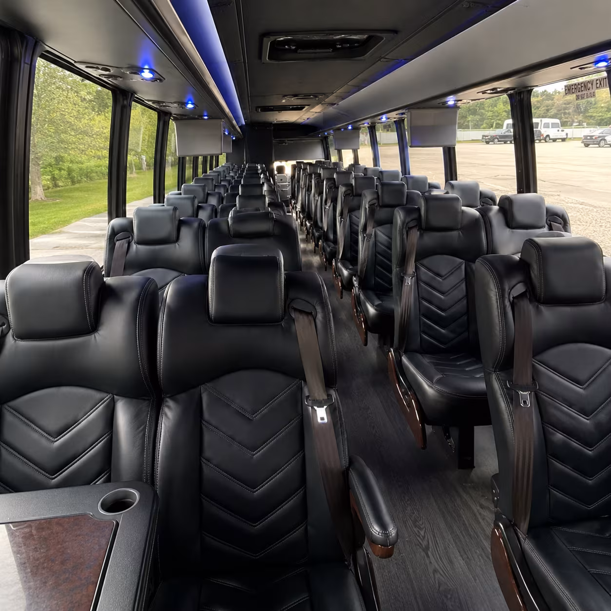 shelby 25 passenger minibus interior