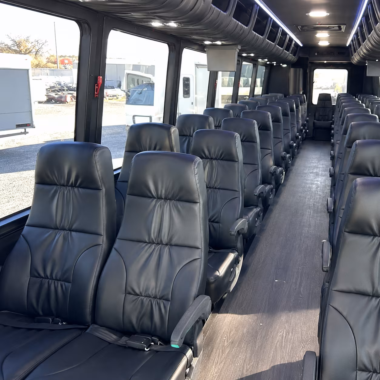 shelby 35 passenger minibus interior