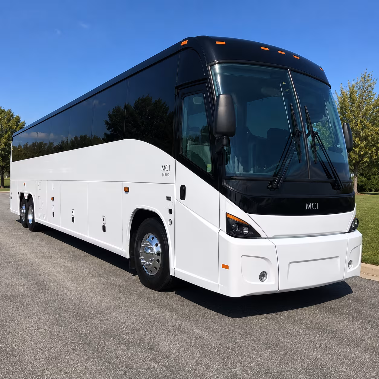shelby 56 passenger charter bus