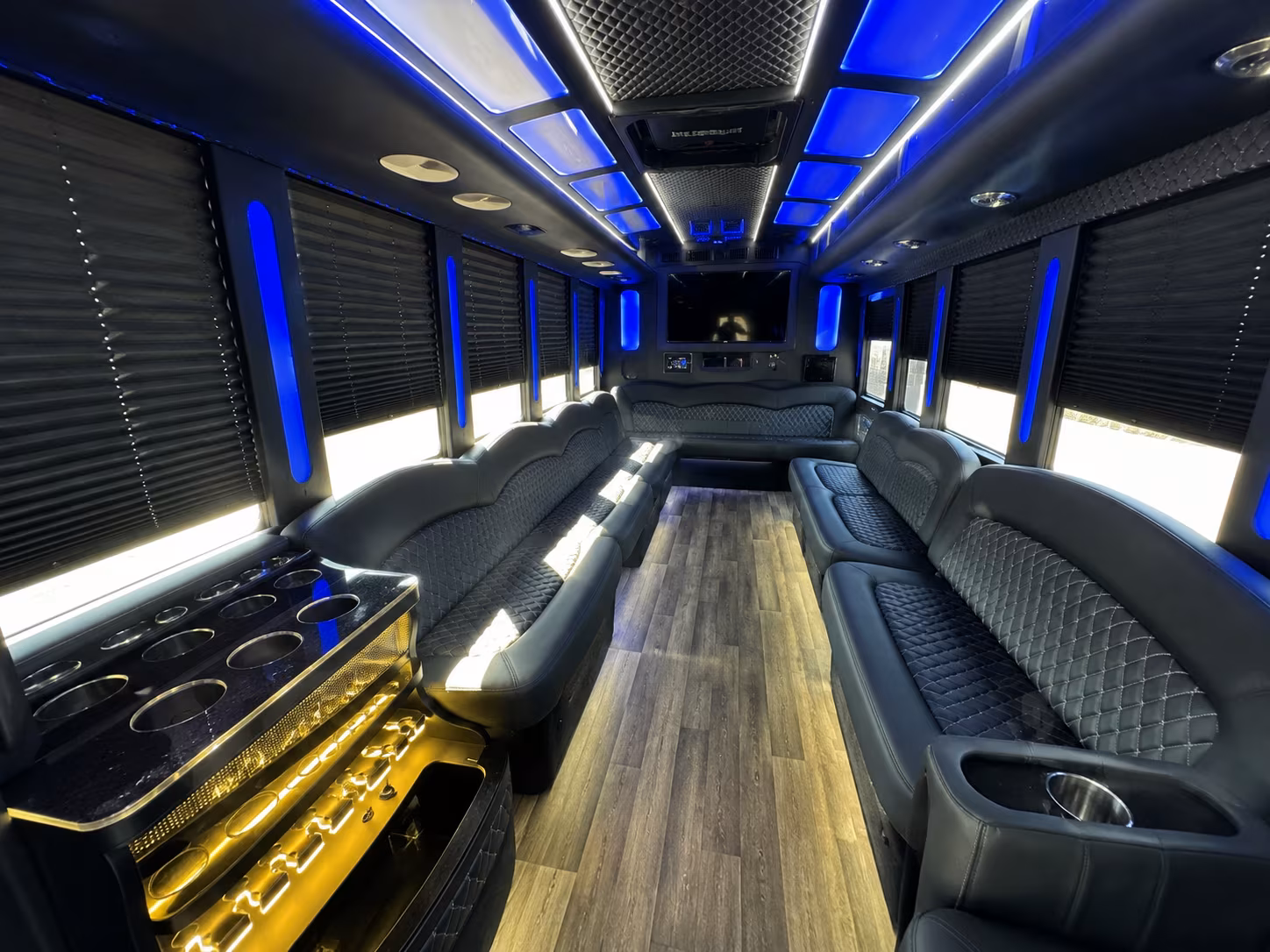 shelby michigan wedding party bus rental