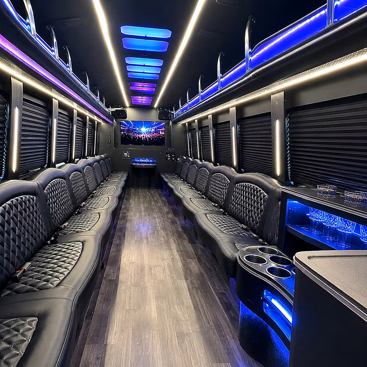 shelby night out party bus rental