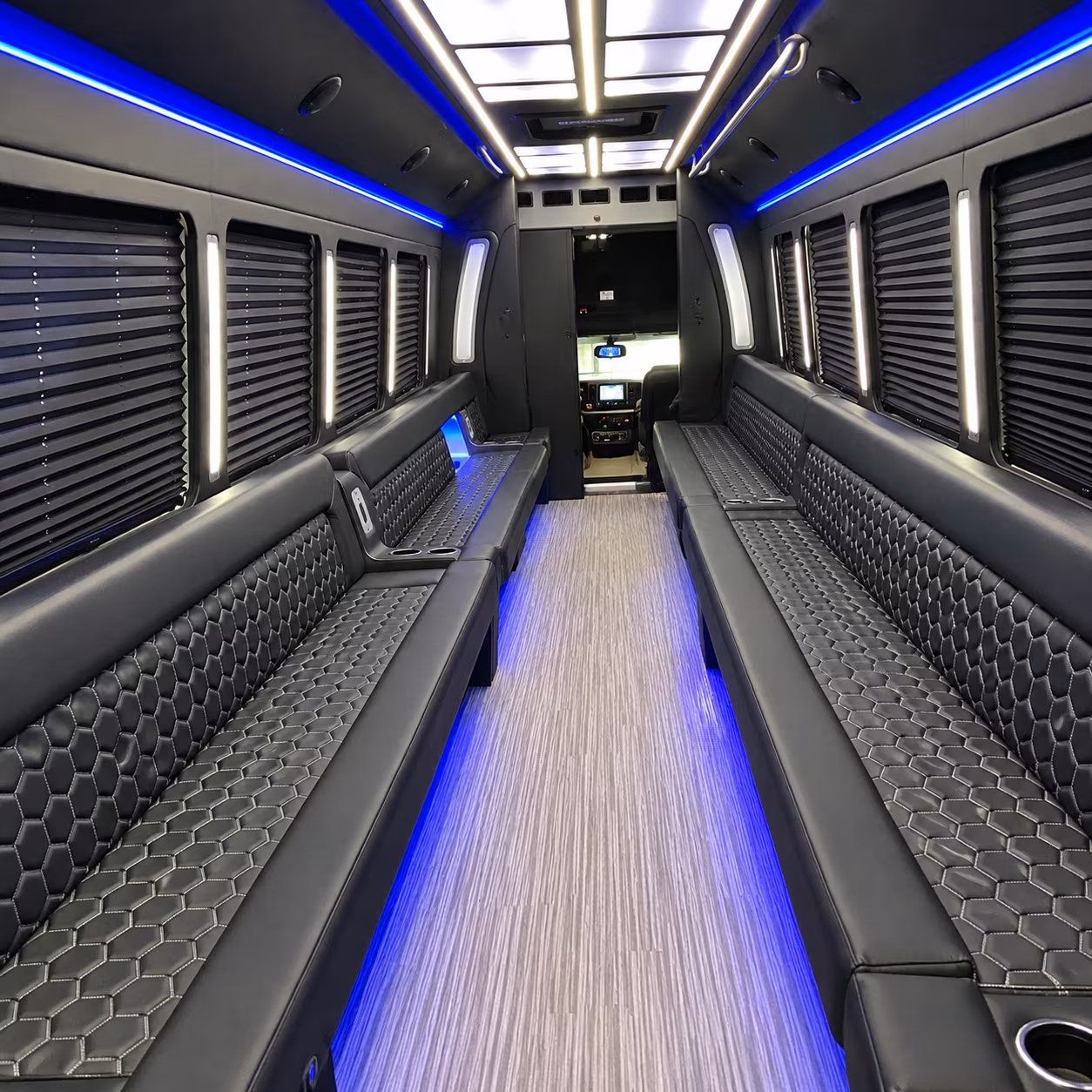 shelby party bus interior