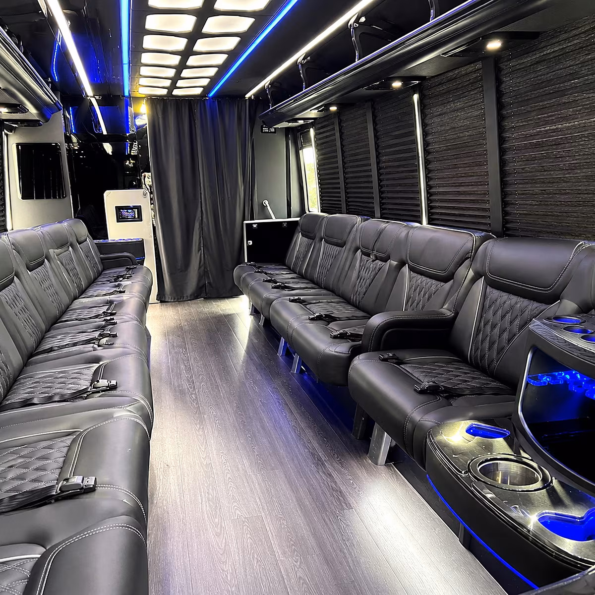 shelby party bus rentals inside