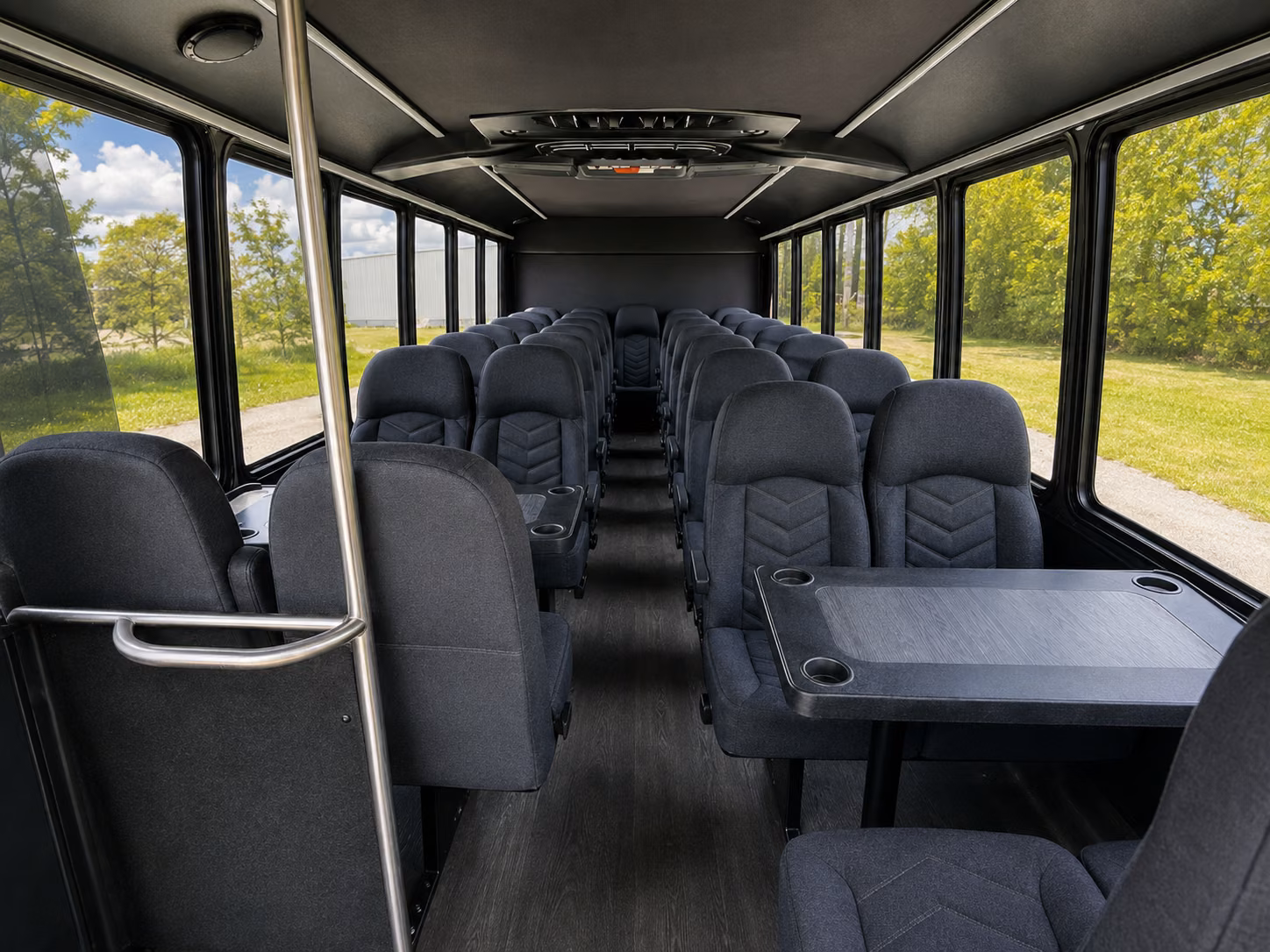 shelby private event transportation onboard seating