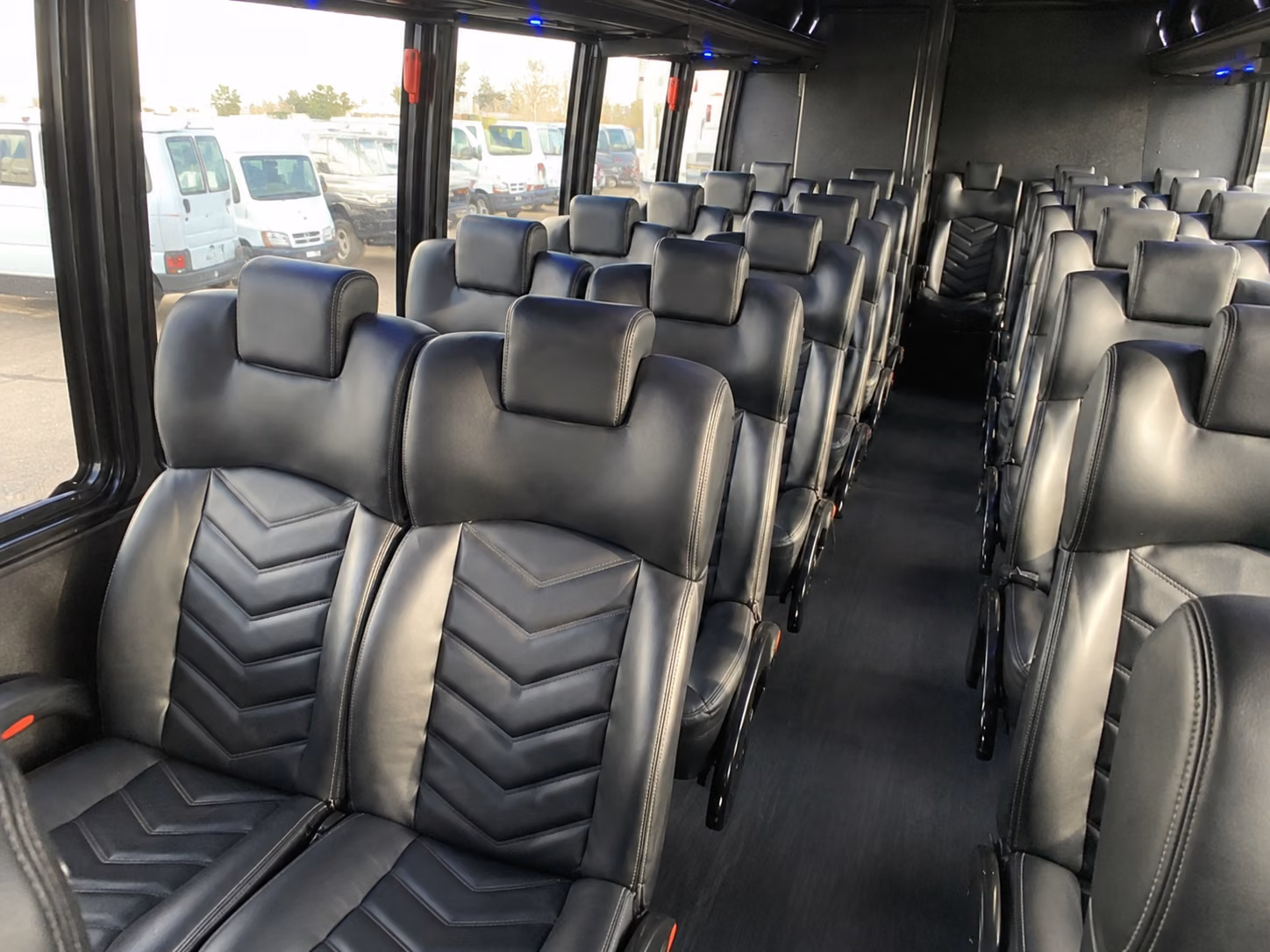 shelby wine tour brewery transportation onboard seating