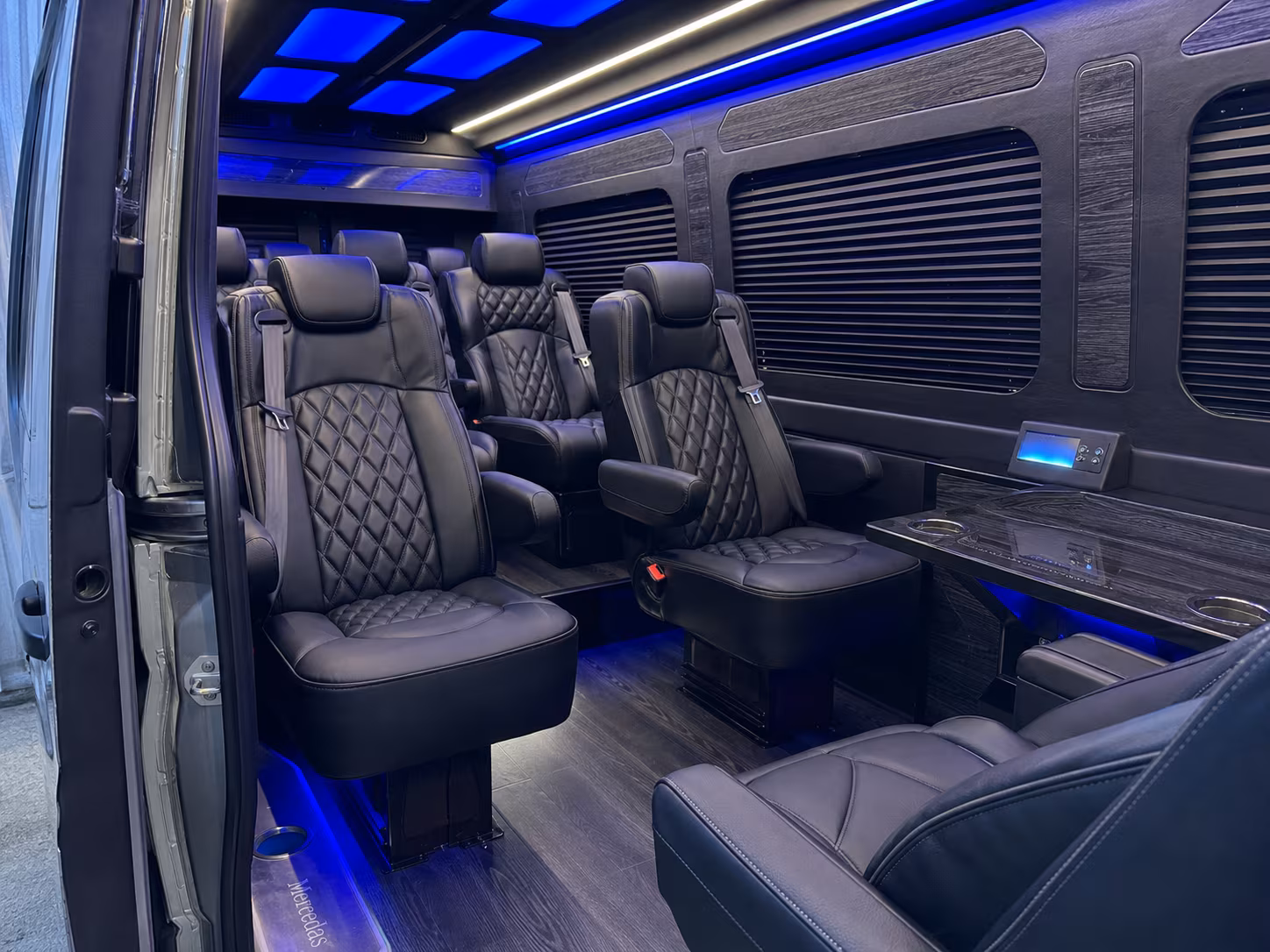 sprinter van transportation for groups and events across shelby